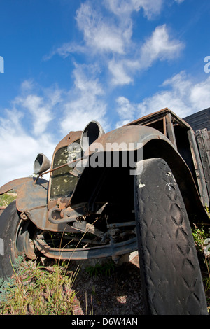 Vieux camion Ford. De l'Alaska. USA Banque D'Images