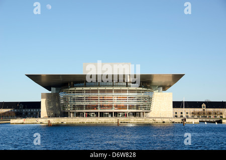 L'opéra de Copenhague, operaen, vu de côté Banque D'Images