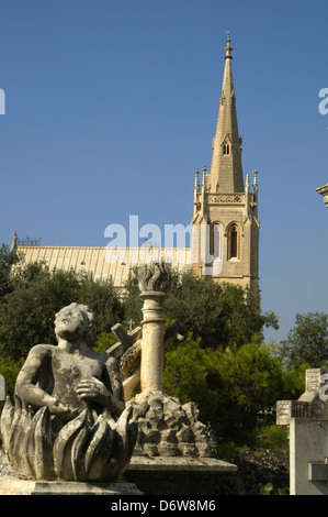 Cimetière Addolorata à Marsa Malte Island Banque D'Images