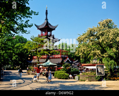 8500. Les Jardins de Tivoli, Copenhague, Danemark, Europe Banque D'Images