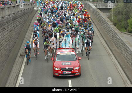 Liège, Belgique. 21 avril, 2013. Liège Bastogne Liège Classic. Banque D'Images