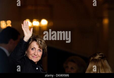 La Haye, aux Pays-Bas. 23 avril, 2013. La princesse Margriet des Pays-Bas assiste au concert Koninginnedag (Queen's Day concert) au Palais Royal Noordeinde à La Haye, Pays-Bas, 23 avril 2013. Photo : Patrick van Katwijk Banque D'Images