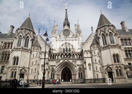 Haute Cour Royal Courts of Justice Strand Londres Banque D'Images