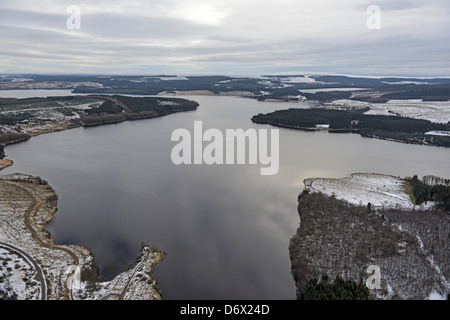 Photographie aérienne à l'ensemble de Kielder Water Banque D'Images