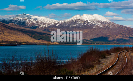 Vue de Torr na h-iolaire sur le Loch Carron, Highland, Ecosse, Royaume-Uni, Europe. Banque D'Images