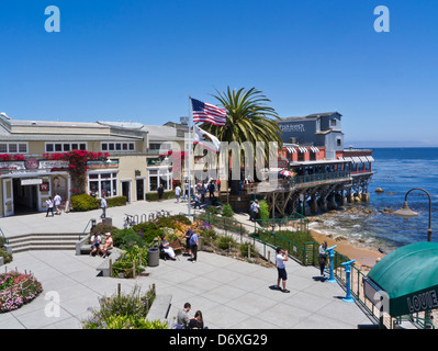 Commerces et restaurants de Cannery Row Monterey complexe California USA Banque D'Images