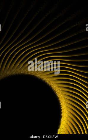 Golden sun. Résumé de l'or dans le modèle noir Banque D'Images