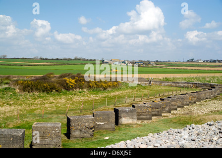 Les terres agricoles, près de gileston Llantwit Major, Vale of Glamorgan, Pays de Galles, Royaume-Uni Banque D'Images