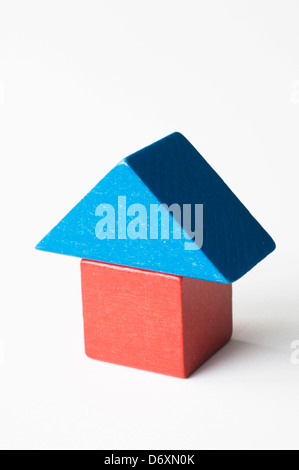 De construction pour enfants en forme de maison. Banque D'Images