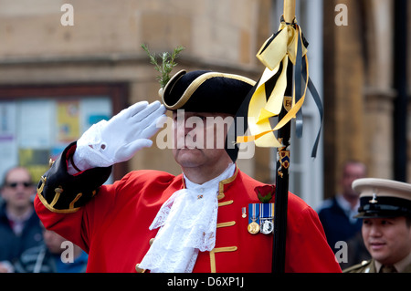 L'anniversaire de Shakespeare Procession de l'Église, Stratford-upon-Avon, Royaume-Uni Banque D'Images
