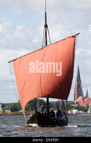 Schleswig, Allemagne, Rahseglertreffen Hedeby cours Banque D'Images