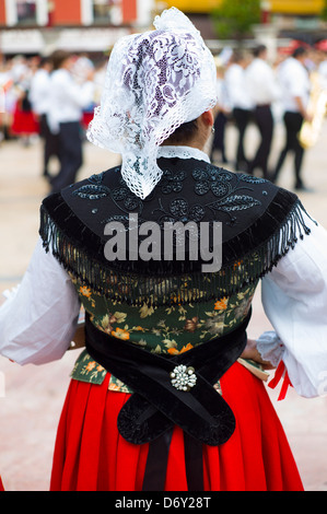 Fiesta traditionnelle à Villaviciosa dans les Asturies, dans le Nord de l'Espagne Banque D'Images