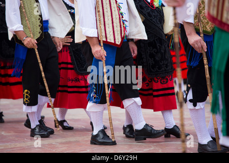 Fiesta traditionnelle à Villaviciosa dans les Asturies, dans le Nord de l'Espagne Banque D'Images