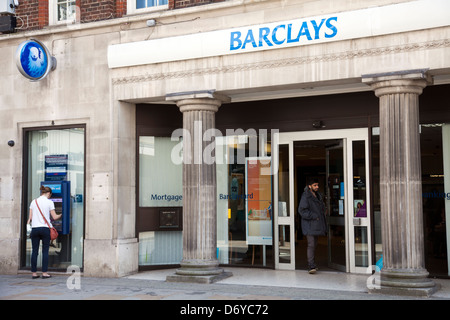 Façade de la Barclays Bank à Richmond - London UK Banque D'Images