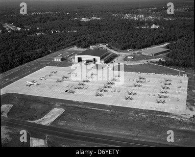 Hangar de la Garde nationale, Byrd Field Banque D'Images