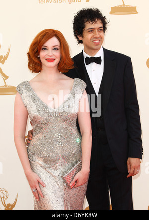 Christina Hendricks, Geoffrey Arend 63e Primetime Emmy Awards : Los Angeles, Californie - 18.09.11 Banque D'Images