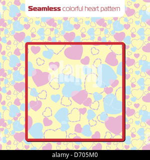 Motif coeur transparent Banque D'Images