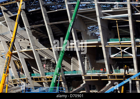 Construction de la Scottish SSE Hydro Arena, Finnieston, Glasgow, Écosse, Royaume-Uni Banque D'Images