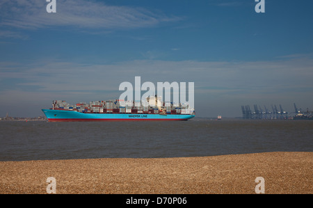 Les quais de Felixstowe Banque D'Images