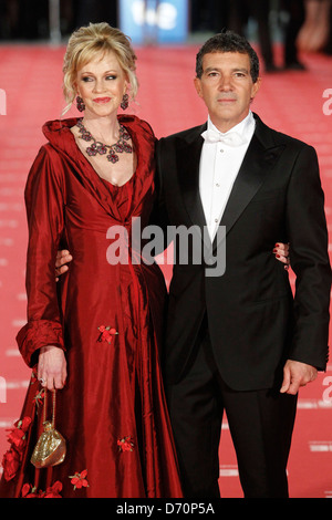 Melanie Griffith et Antonio Banderas Cinéma Goya Awards 2012 Cérémonie au Palacio Municipal de Congresos de Madrid - Arrivées, Banque D'Images