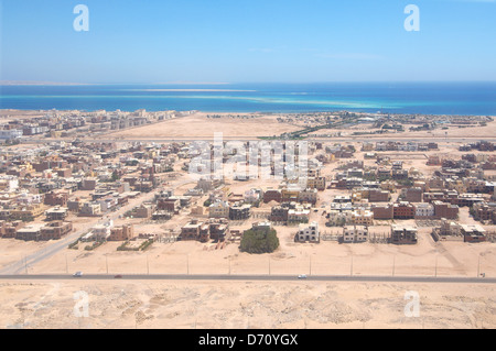 Aerophotography Hurghada, Red Sea, Egypt, Africa Banque D'Images