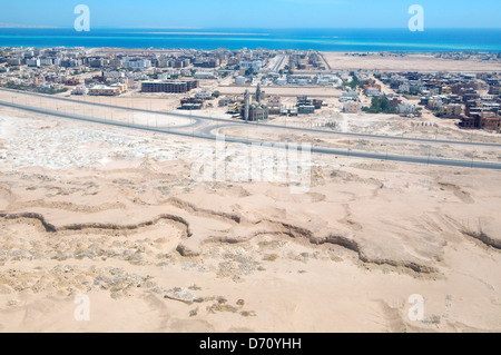 Aerophotography Hurghada, Red Sea, Egypt, Africa Banque D'Images