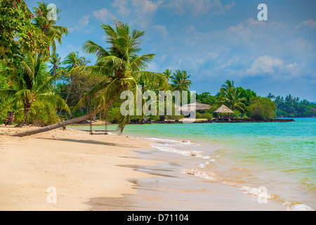 Belle plage sur l'île Banque D'Images