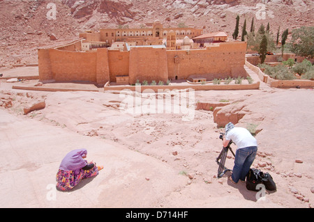 Le Monastère de Sainte Catherine (Catherine), péninsule du Sinaï, Égypte Banque D'Images