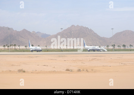 Aéroport de Charm el-Cheikh, péninsule du Sinaï, Égypte Banque D'Images