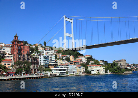 Deuxième pont du Bosphore, Istanbul, Turquie Banque D'Images