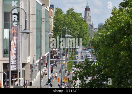 Berlin, Allemagne, la rue commerçante de Berlin-Steglitz château Banque D'Images