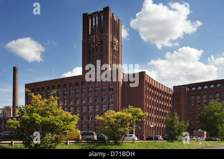 Berlin, Allemagne, les bateaux du canal de Teltow dans Berlin-Tempelhof Banque D'Images