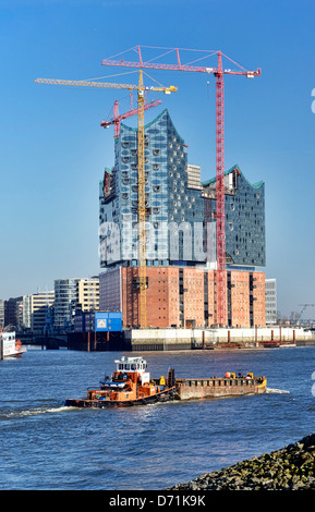 L'Elbphilharmonie à Hambourg, Allemagne, Europe Banque D'Images