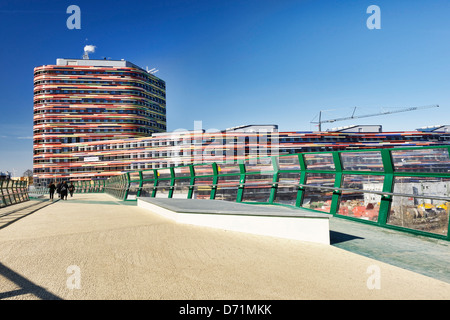 Nouveau bâtiment de l'autorité pour le développement urbain et de l'environnement dans le château de Wilhelm, Hambourg, Allemagne, Europe Banque D'Images