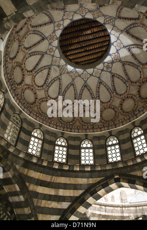 Le dôme de Khan en tant qu'ad Pasha, un vieux Khan ottoman (karavanserai) à Damas, en Syrie. Site du patrimoine mondial de l'UNESCO Banque D'Images