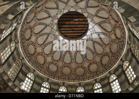 Le dôme de Khan en tant qu'ad Pasha, un vieux Khan ottoman (karavanserai) à Damas, en Syrie. Site du patrimoine mondial de l'UNESCO Banque D'Images