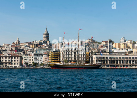 La Turquie, Istanbul, Beyoglu, Blick auf und Karaköy Beyoglu Banque D'Images