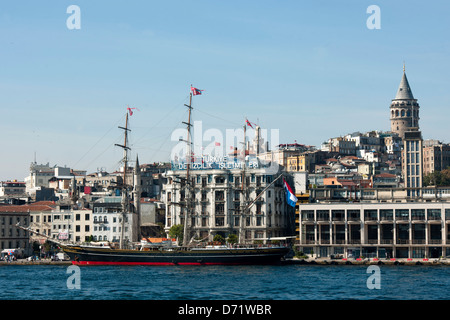 La Turquie, Istanbul, Beyoglu, Blick auf und Karaköy Beyoglu Banque D'Images