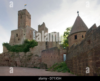 Château de Wertheim dans le sud de l'Allemagne au temps du soir Banque D'Images