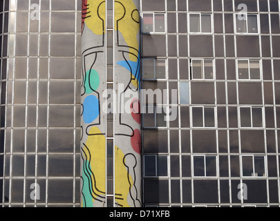 Keith Haring fresco, Neker-Enfants Malades Hospital,Université de Paris,France,premier hôpital pédiatrique dans le monde Banque D'Images