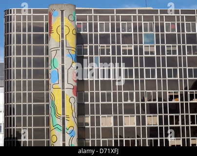 Keith Haring fresco, Neker-Enfants Malades Hospital,Université de Paris,France,premier hôpital pédiatrique dans le monde Banque D'Images