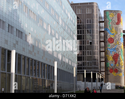 Keith Haring fresco, Neker-Enfants Malades Hospital,Université de Paris,France,premier hôpital pédiatrique dans le monde Banque D'Images