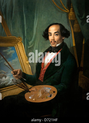 Portrait de Syarif Raden Saleh 1840 Bustaman Friedrich Carl Albert Schreuel 1773-1853 Java Indonésie Pays-bas Néerlandais Banque D'Images