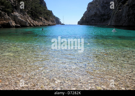 Calanque d'en Vau, Marseille, Provence, France Banque D'Images