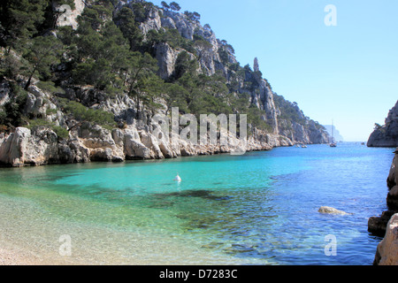 Calanque d'en Vau, Marseille, Provence, France Banque D'Images