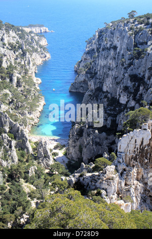 Calanque d'en Vau, Marseille, Provence, France Banque D'Images