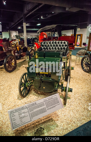 1899 Panhard Levassor Voiturette au Musée national de l'automobile à Reno au Nevada Banque D'Images