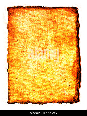 Grumes frangés vintage papier parchemin texturé environ Banque D'Images