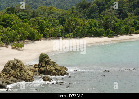 La plage de Manuel Antonio National Park, Costa Rica Banque D'Images