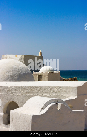 Mosquée et l'école, Djerba, Tunisie Banque D'Images